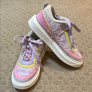 Colorful Tweed Sneakers